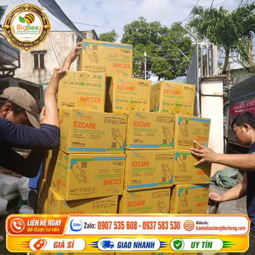 40 thùng găng tay y tế Vietglove Ezcare Đặt sỉ găng tay y tế Vietglove Ezcare từ 40 thùng tại Thu Hồng