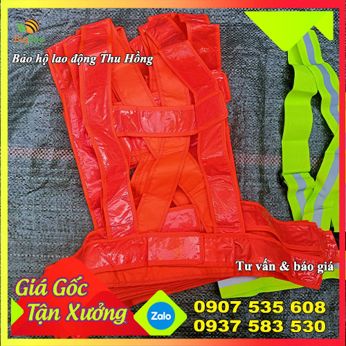 dây áo phản quang nhựa an toàn lao động dây áo phản quang nhựa an toàn lao động
