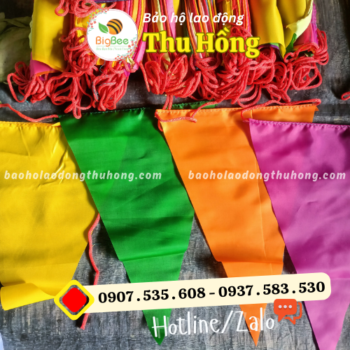 Dây cờ cảnh báo an toàn vải nhiều màu Dây cờ cảnh báo an toàn vải nhiều màu