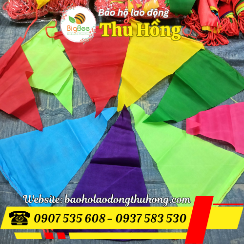 Dây cờ đuôi nheo trang trí mix nhiều màu trơn Dây cờ đuôi nheo trang trí mix nhiều màu trơn