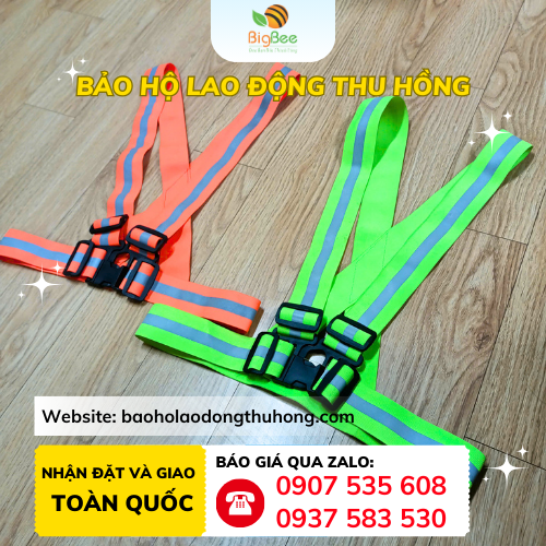 Dây đai áo phản quang đi phượt phát sáng ban đêm tốt Dây đai áo phản quang đi phượt phát sáng ban đêm tốt