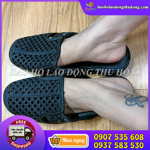 Dép bít mũi đế dày đi mưa, đi nắng Dép bít mũi đế dày đi mưa, đi nắng