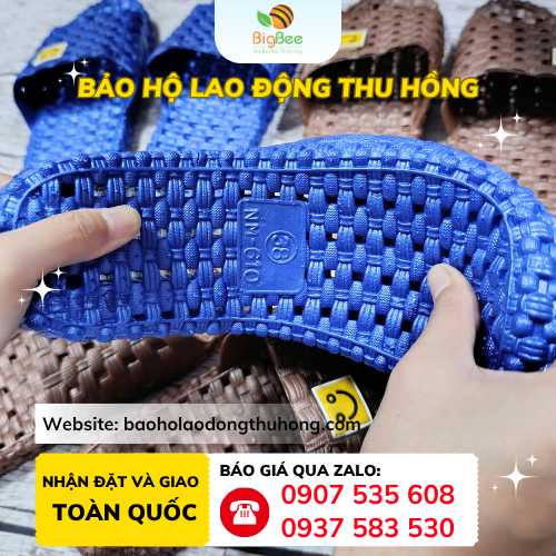 Dép lỗ đi trong nhà Dép lỗ nhựa đi trong nhà mềm dẻo, êm chân