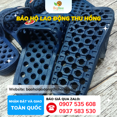 Dép nhựa chống trơn trượt có lỗ Dép nhựa chống trơn trượt có lỗ