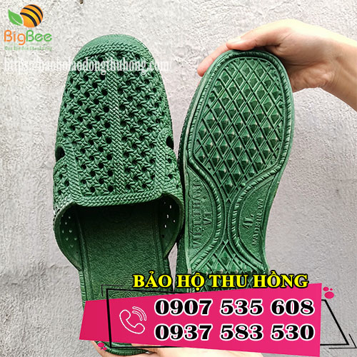 dép nhựa tổ ong bít mũi sản xuất tại xưởng