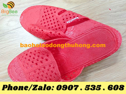 dép nhựa tổ ong đỏ giá rẻ tại Bình Tân