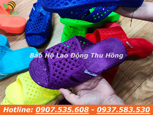 dép nhựa tổ ong đủ màu không thấm nước