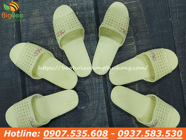 Dép nhựa tổ ong màu kem Bela