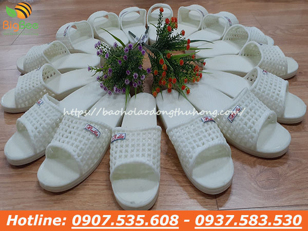 Dép nhựa tổ ong màu kem giá xưởng bao nhiêu?