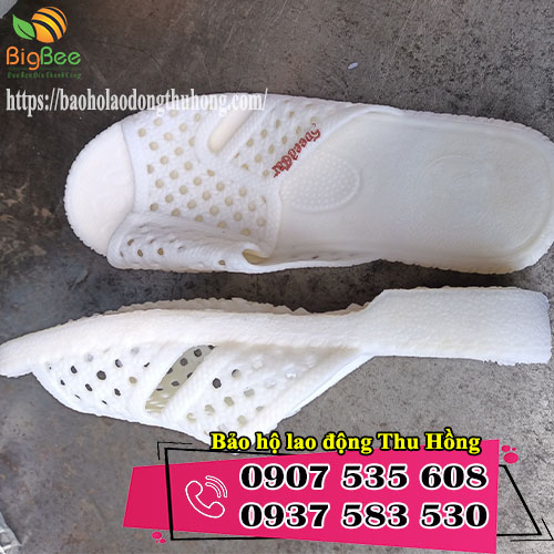 dép nhựa tổ ong màu trắng đủ size