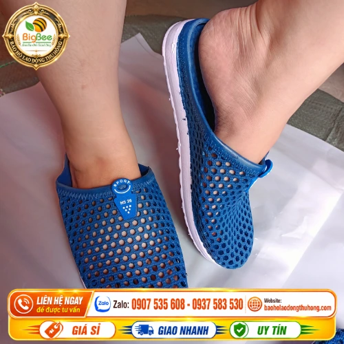 Dép rọ nữ Hoa San màu xanh Dép rọ nữ Hoa San màu xanh