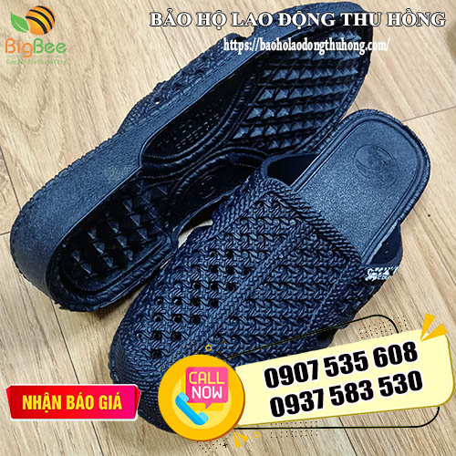 dép tổ ong bít đầu nam nhựa PVC dẻo dép tổ ong bít đầu nam nhựa PVC dẻo