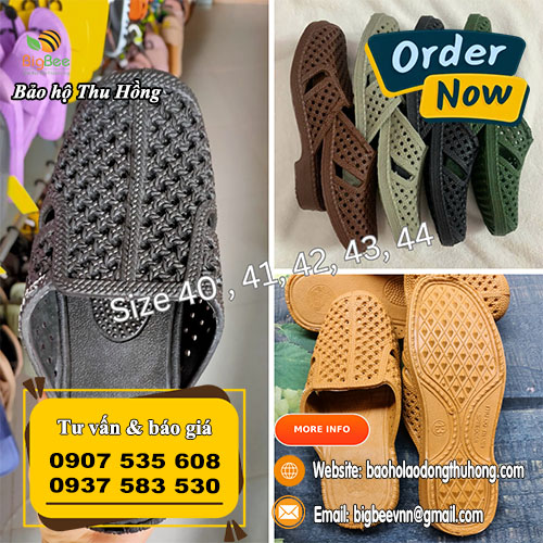 Dép tổ ong bít mũi nam size lớn đủ màu Dép tổ ong bít mũi nam size lớn đủ màu