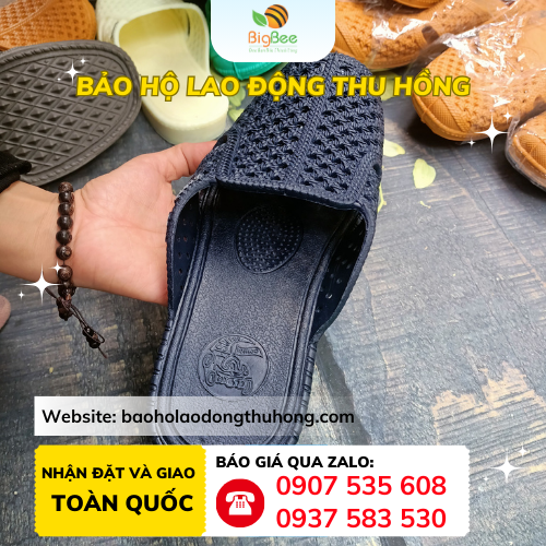 Dép tổ ong bít mũi nhựa PVC kín đáo, lịch sự Dép tổ ong bít mũi nhựa PVC kín đáo, lịch sự