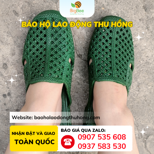 Dép tổ ong bít mũi nhựa PVC Dép tổ ong bít mũi nhựa PVC