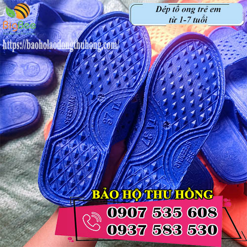 dép tổ ong cho trẻ em loại mỏng nhẹ