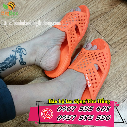 Dép tổ ong màu cam đủ size rẻ đẹp