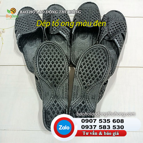 Dép tổ ong màu đen size người lớn 01 Dép tổ ong màu đen size người lớn 01