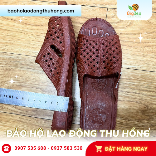 Dép tổ ong màu nâu cỡ lớn L - XL cho người lớn Dép tổ ong màu nâu cỡ lớn L - XL cho người lớn