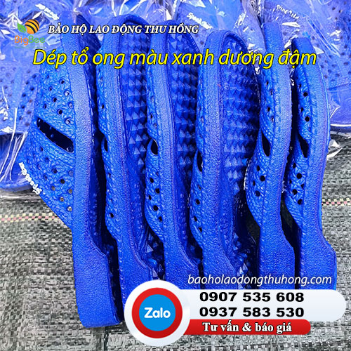 Dép tổ ong màu xanh dương chính hãng 02 Dép tổ ong màu xanh dương chính hãng 02