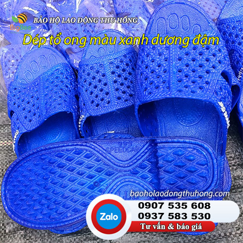 Dép tổ ong màu xanh dương chính hãng 03 Dép tổ ong màu xanh dương chính hãng 03