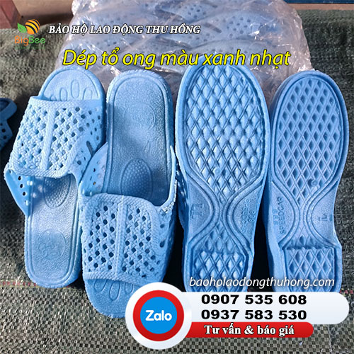 Dép tổ ong màu xanh nhạt 02 Dép tổ ong màu xanh nhạt 02