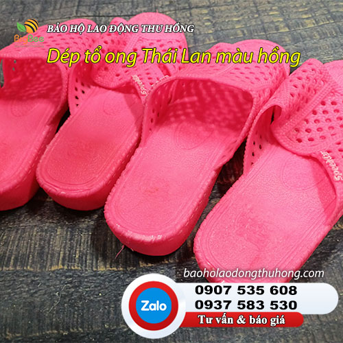 Dép tổ ong nam nữ màu hồng Thái Lan 03 Dép tổ ong nam nữ màu hồng Thái Lan 03