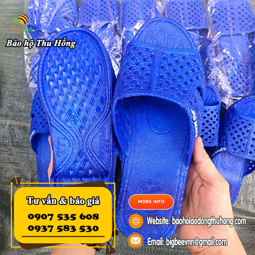Dép tổ ong người lớn xanh dương bằng nhựa giá siêu rẻ Dép tổ ong người lớn xanh dương bằng nhựa giá siêu rẻ