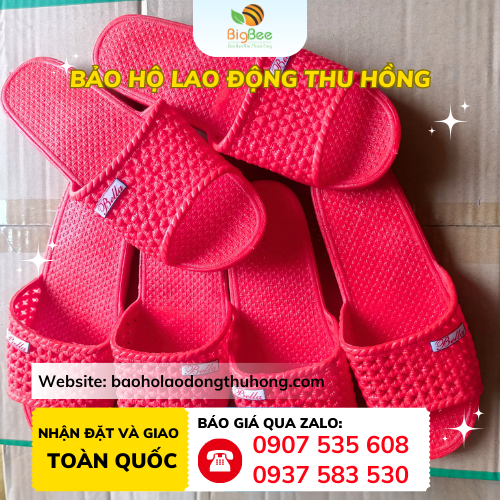 Dép tổ ong nữ Bella đỏ đế thấp dễ mang Dép tổ ong nữ Bella đỏ đế thấp dễ mang