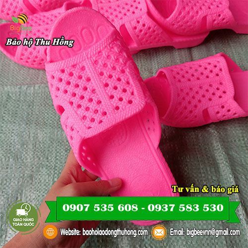 dép tổ ong nữ màu hồng siêu xinh