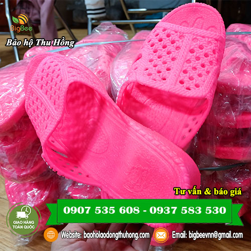 dép tổ ong nữ màu hồng size 36 đến 44