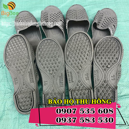dép tổ ong Thái Lan màu xám chính hãng
