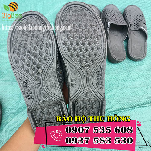 dép tổ ong Thái Lan màu xám size người lớn