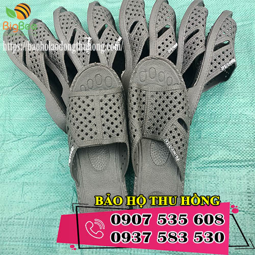 dép tổ ong Thái Lan màu xám