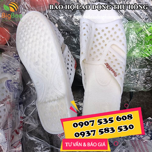 dép tổ ong trắng đế 3cm chống trơn trượt dép tổ ong trắng đế 3cm chống trơn trượt