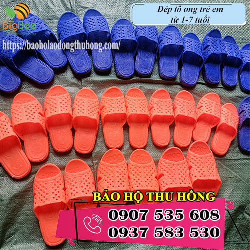 dép tổ ong trẻ em giá rẻ có nhiều màu