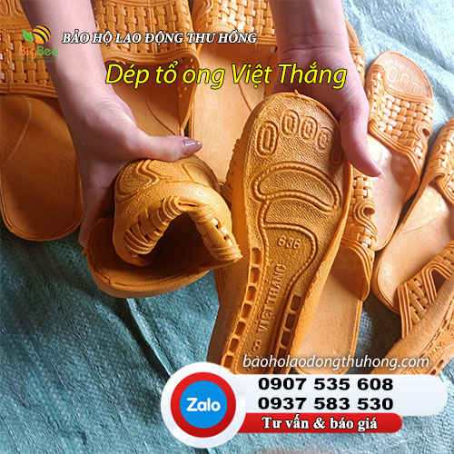 Dép tổ ong Việt Thắng màu vàng nghệ 03 Dép tổ ong Việt Thắng màu vàng nghệ 03