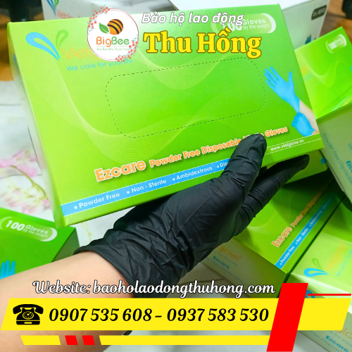 Đơn vị cung cấp găng tay cao su Nitrile màu đen 4g chính hãng Vietglove Đơn vị cung cấp găng tay cao su Nitrile màu đen 4g chính hãng Vietglove