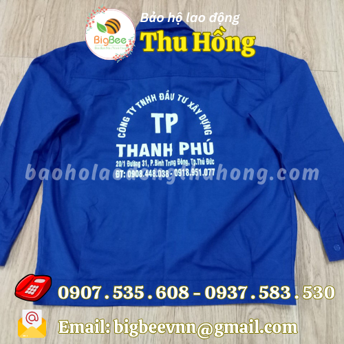 Đồng phục công nhân in logo 01 Đồng phục công nhân in logo 01
