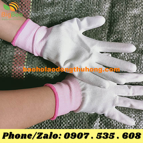 găng tay bảo hộ phủ PU lòng bàn tay