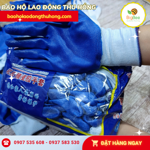 Găng tay bảo hộ phủ sơn Nitrile N518 siêu nhẹ êm tay Găng tay bảo hộ phủ sơn Nitrile N518 siêu nhẹ êm tay