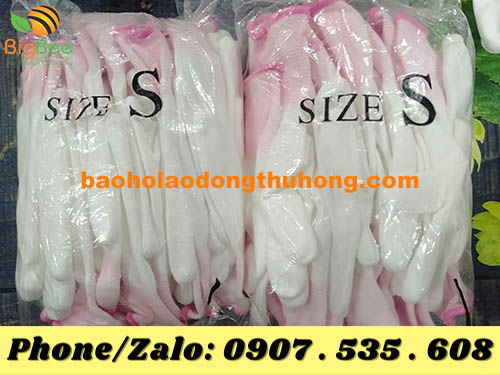 găng tay bảo hộ thun trắng không phủ PU đủ size S M L
