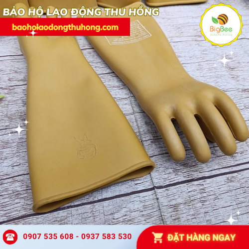 Găng tay cách điện 10kV bằng cao su Găng tay cách điện 10kV bằng cao su