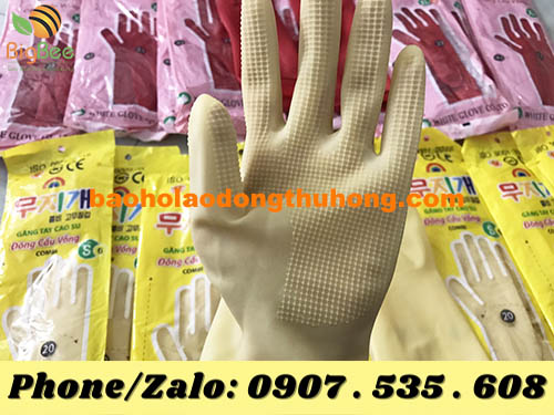 găng tay cao su chế biến thủy sản dai bền 02