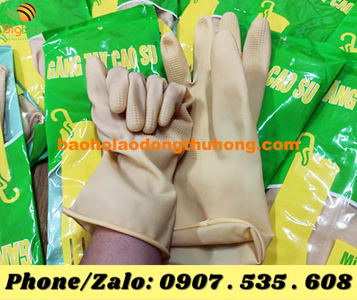 găng tay cao su chế biến thủy sản