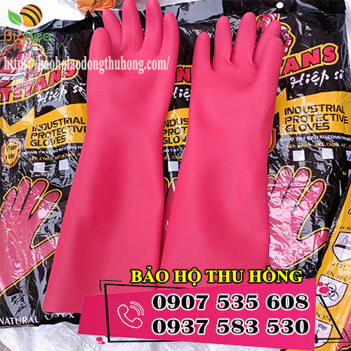 găng tay cao su công nghiệp loại dài