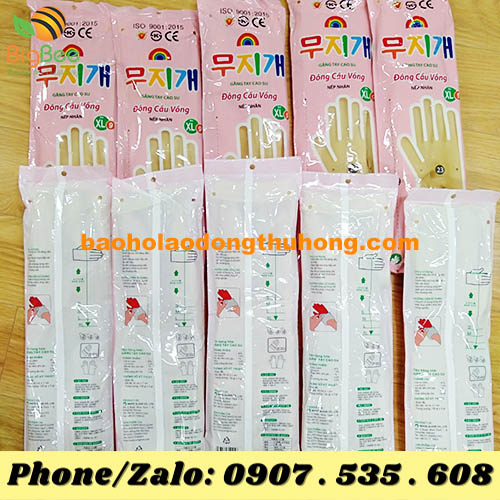 găng tay cao su Đông Cầu Vồng Hàn Quốc