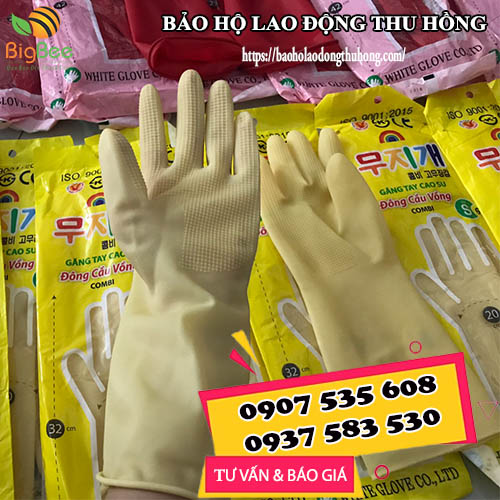 găng tay cao su Đông Cầu Vồng combi chính hãng găng tay cao su Đông Cầu Vồng combi chính hãng