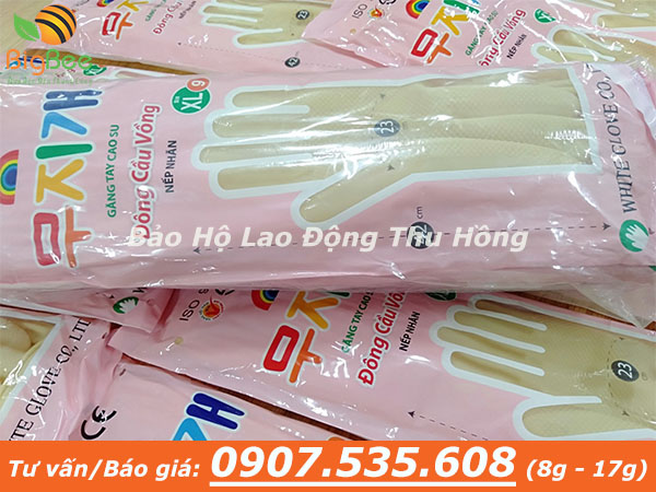 găng tay cao su Đông Cầu Vồng Hàn Quốc