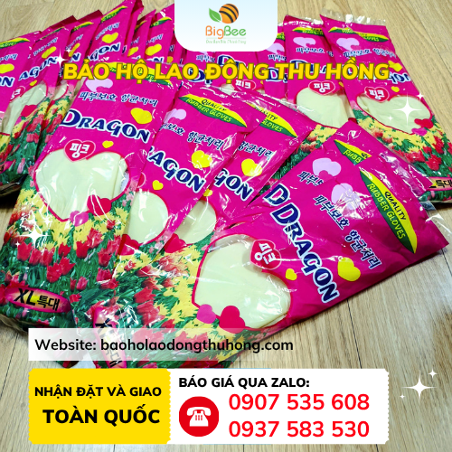 Găng tay cao su gia dụng Dragon Găng tay cao su gia dụng Dragon dùng cho gia đình, nhà máy